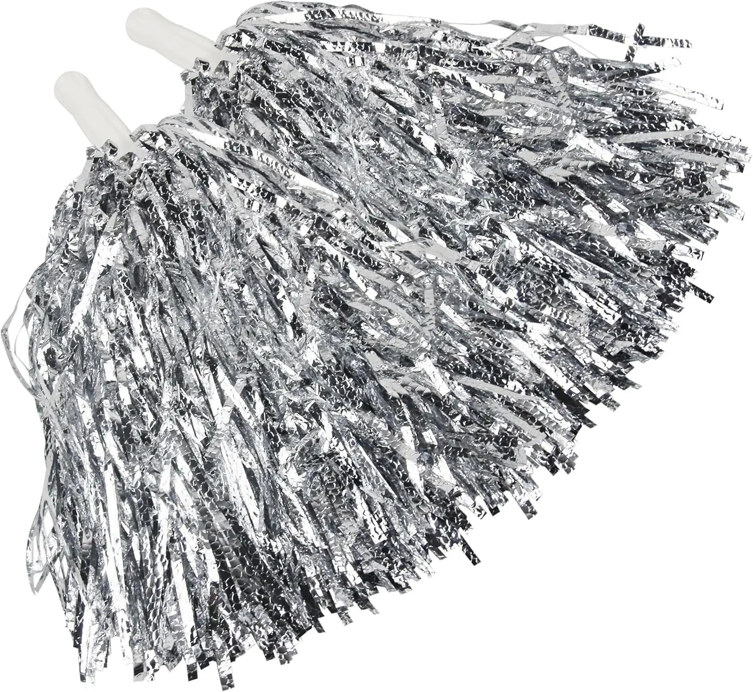 Pompons de Pom-pom Girl Argentés stylé