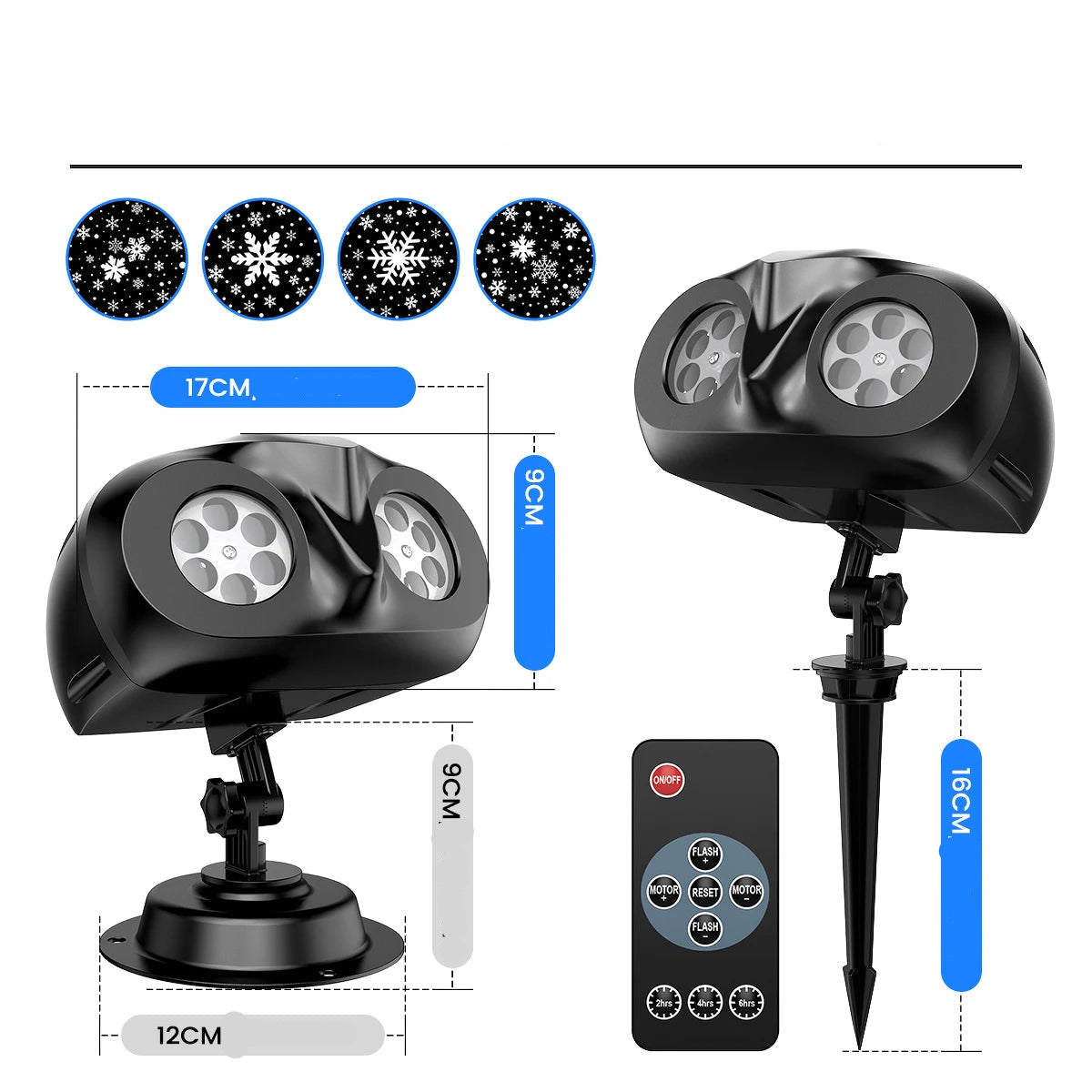 Projecteur Noël Flocons De Neige tendance