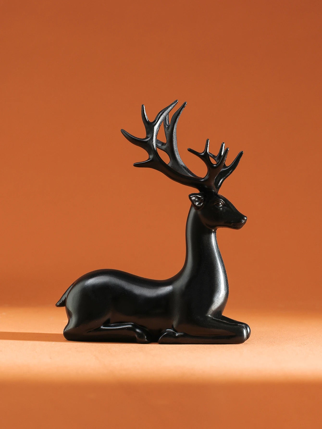 Rennes de Noël Noirs en Résine