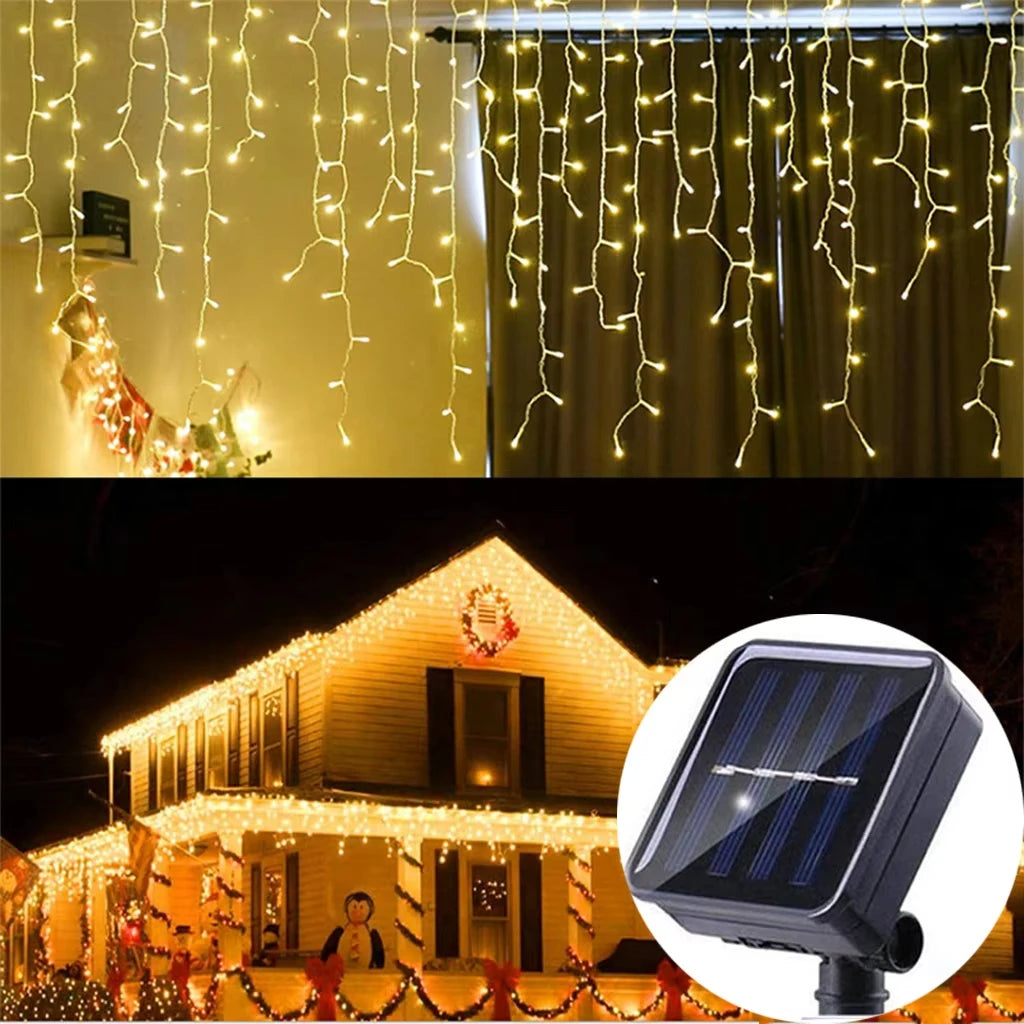 Rideau Lumineux Blanc Chaud Noël