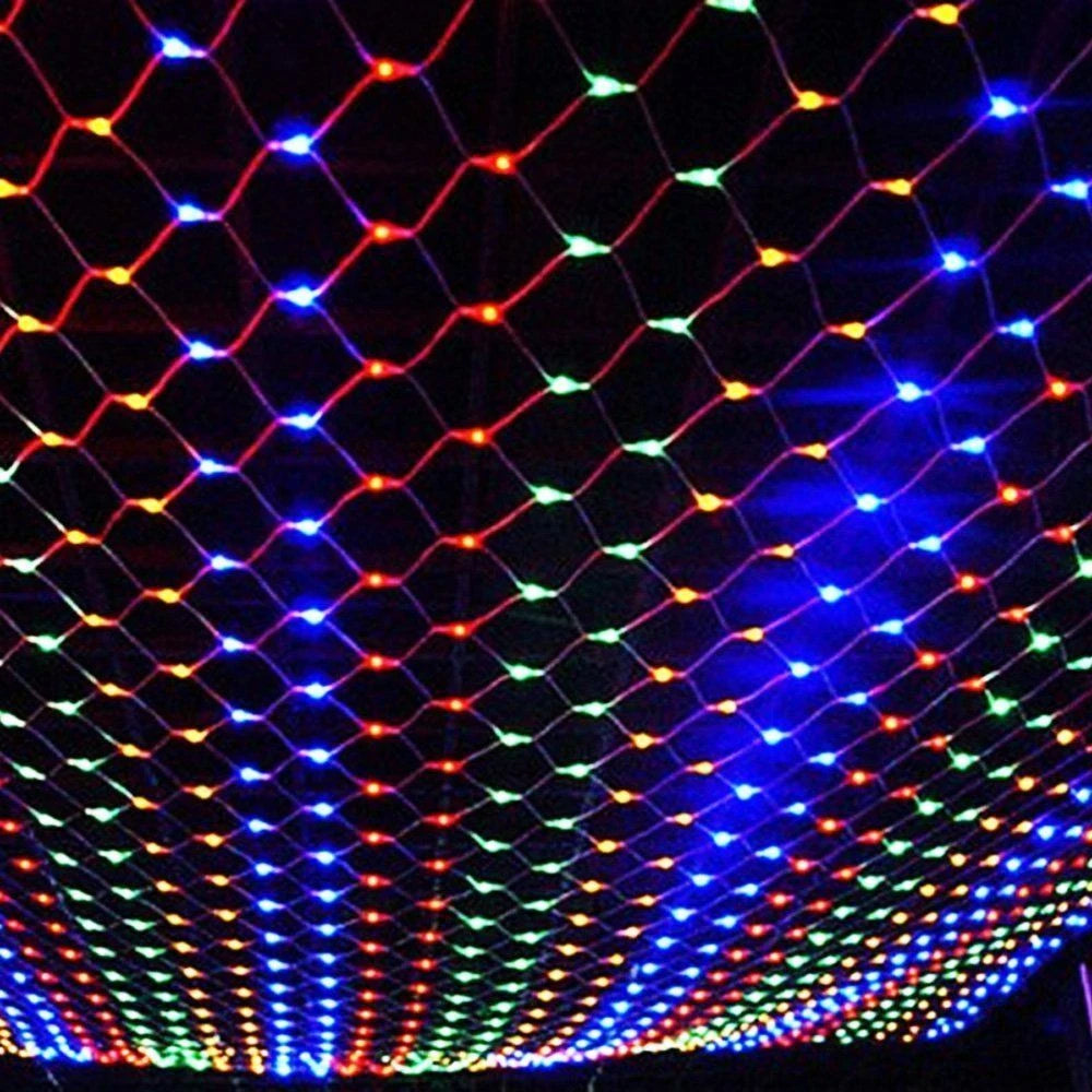Rideau Lumineux Filet Multicolore Stylé