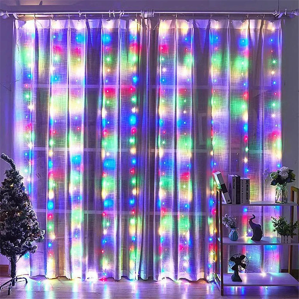 Rideau Lumineux Multicolore Féérique