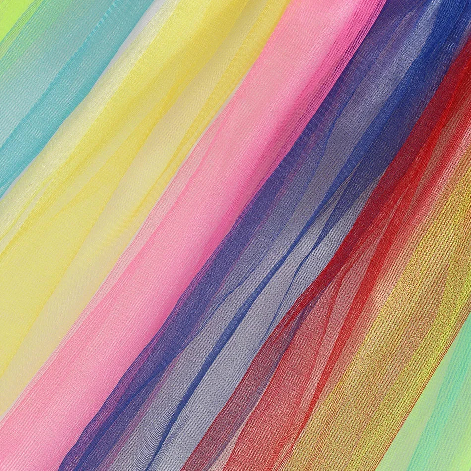 Robe Arc-en-ciel Licorne Fille Voile