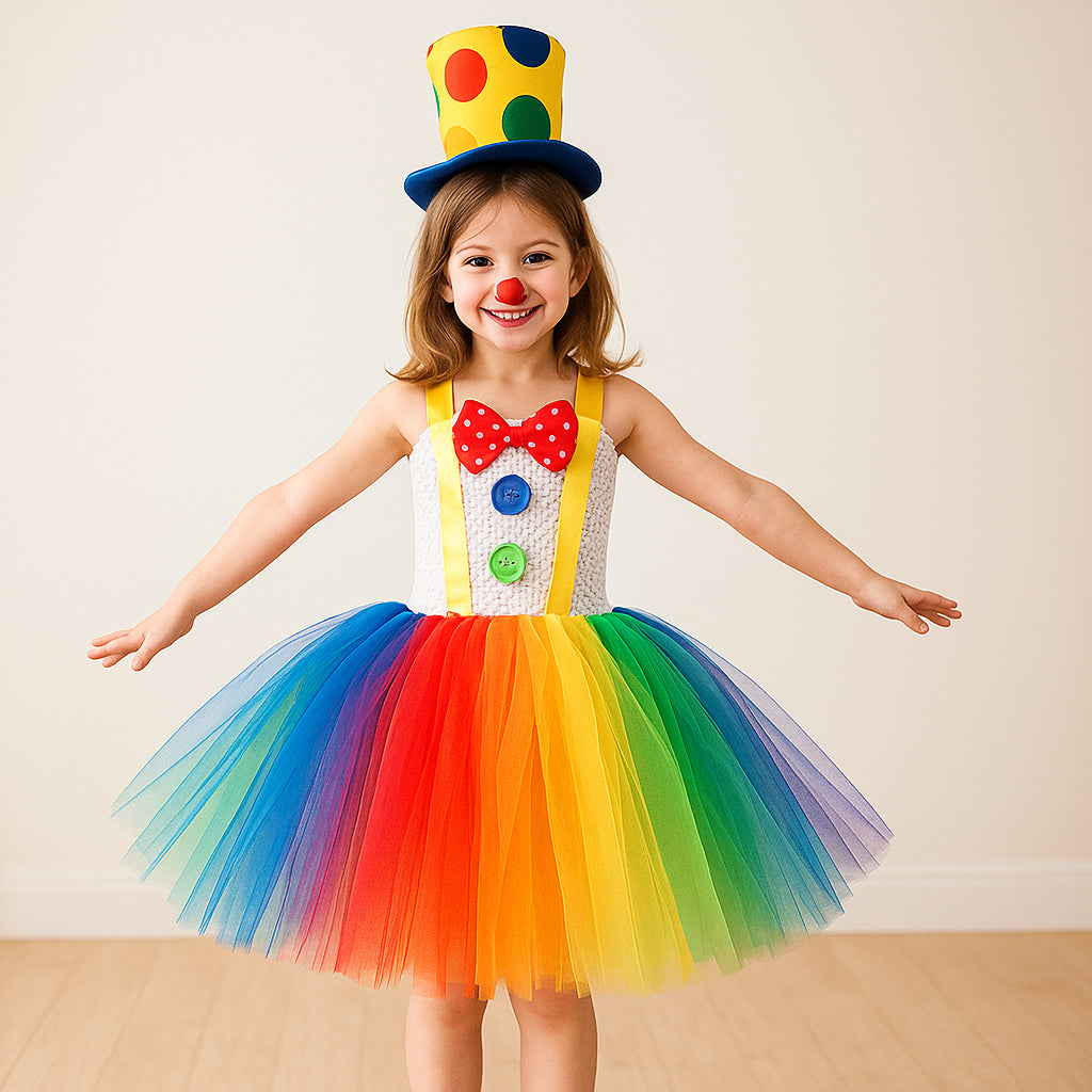 Robe Clown Fille Multicolore