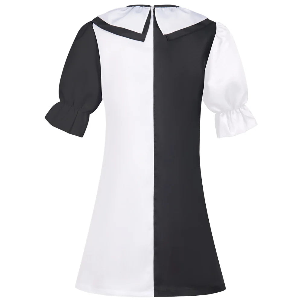 Robe Clown Noir et Blanche Femme Dos