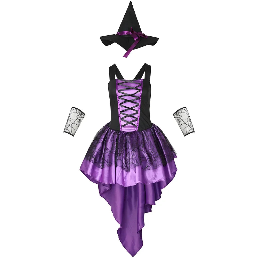 Robe Cosplay Sorcière Violette Design
