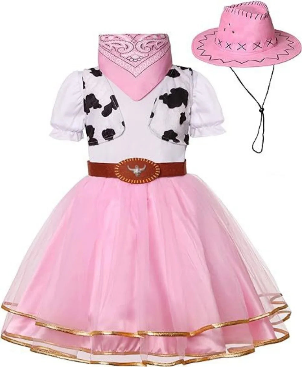 Robe Cowgirl Rose Fille Design Stylé