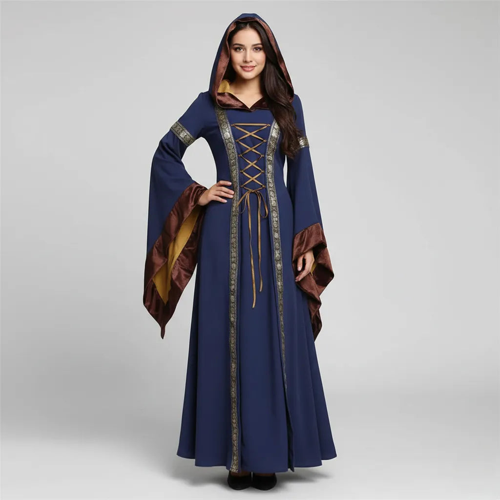 Robe Médiévale à Capuche