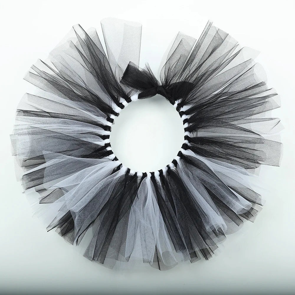 Robe Noire et Blanche Clown avec Accessoires tendance