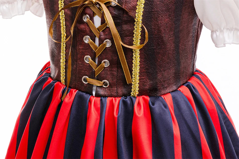 Robe Pirate avec Turban Corset