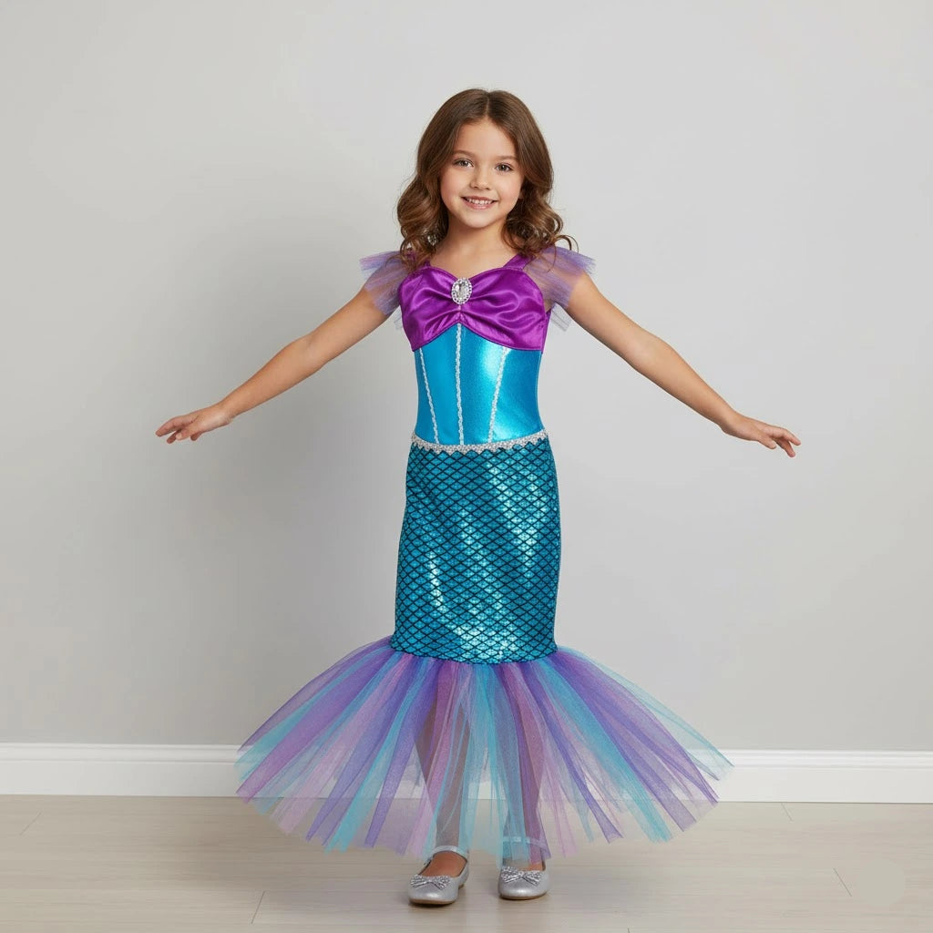 Robe Style Sirène Scintillante