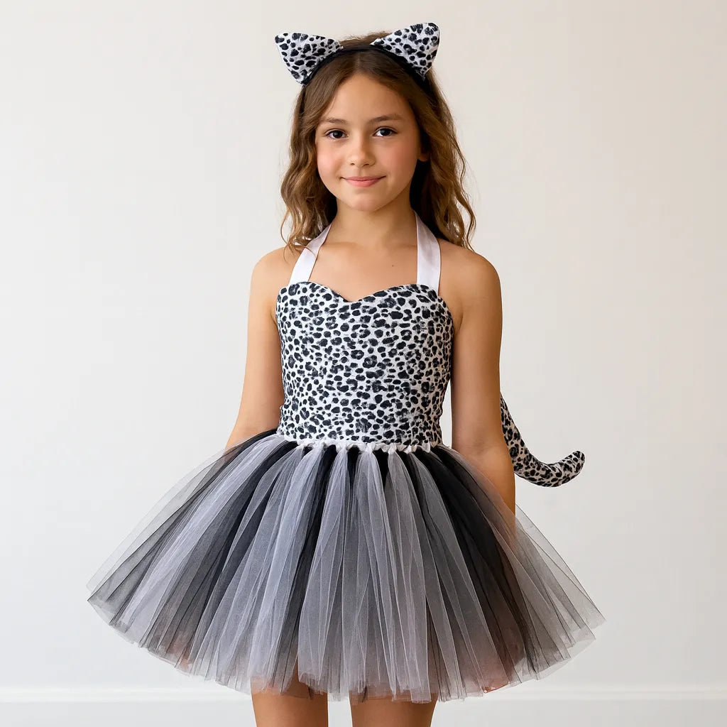 Robe Tutu Panthère Fille Accessoirisée