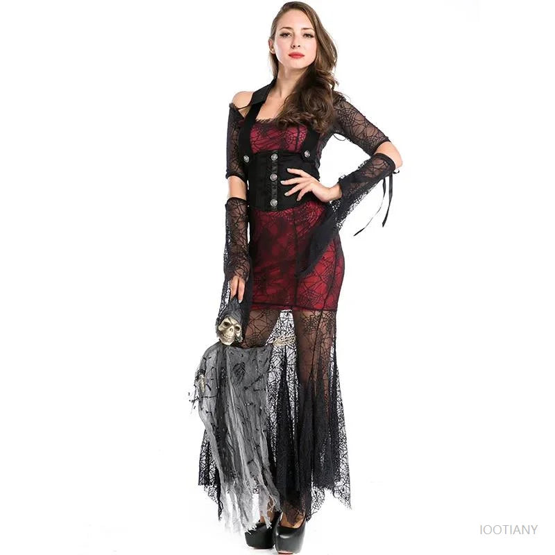 Robe Vampire Dentelle Femme Raffinée