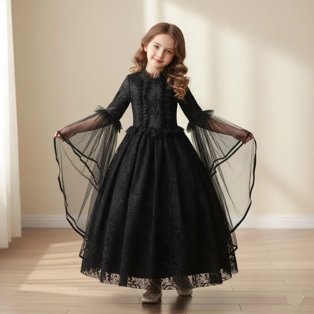 Robe Vampire Noire Fille