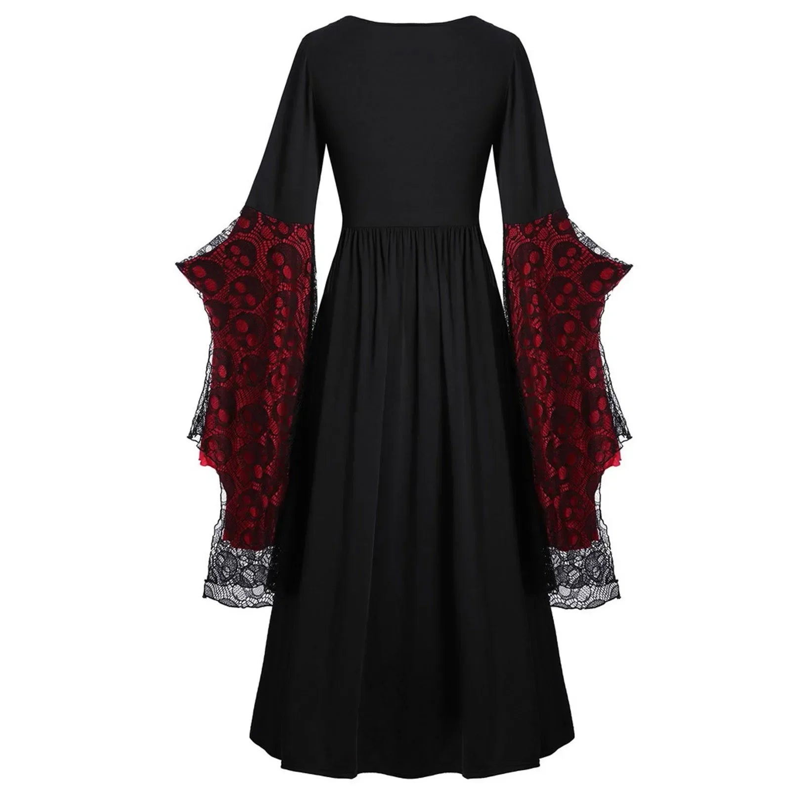 Robe Vampire Rouge et Noir Halloween Stylée