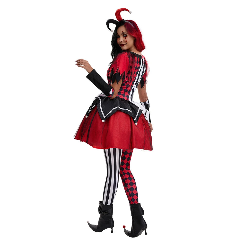 Robe de Clown d’Horreur Elégante Originale