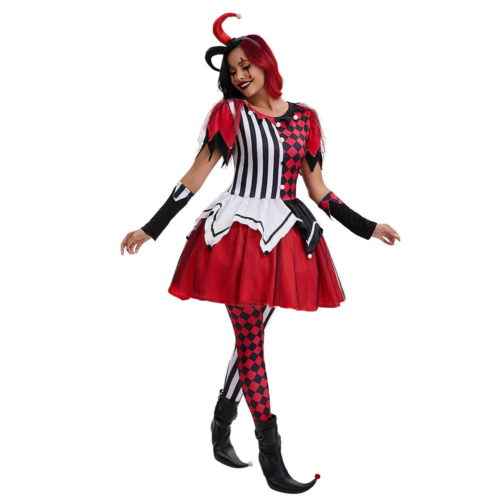 Robe de Clown d’Horreur Elégante Unique