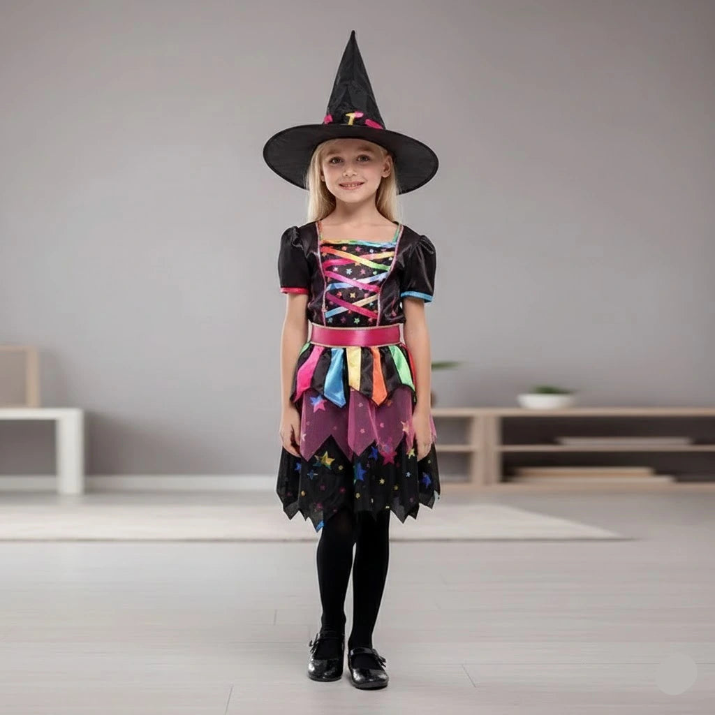 Robe de Sorcière Colorée pour Fille
