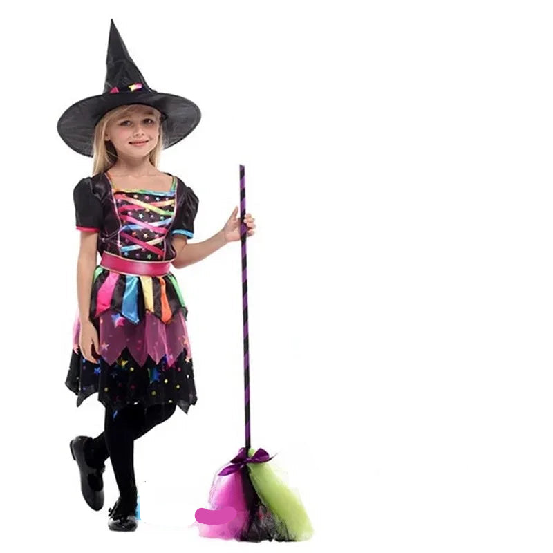 Robe de Sorcière Colorée pour Fille stylé