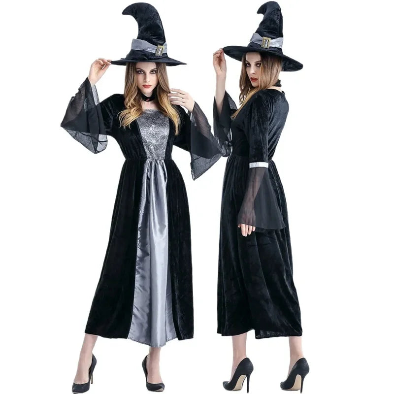 Robe de Sorcière Femme Design Grise