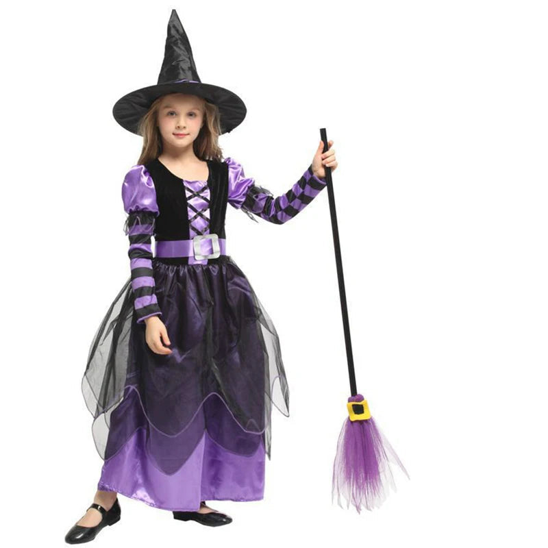 Robe de Sorcière avec Accessoires stylé