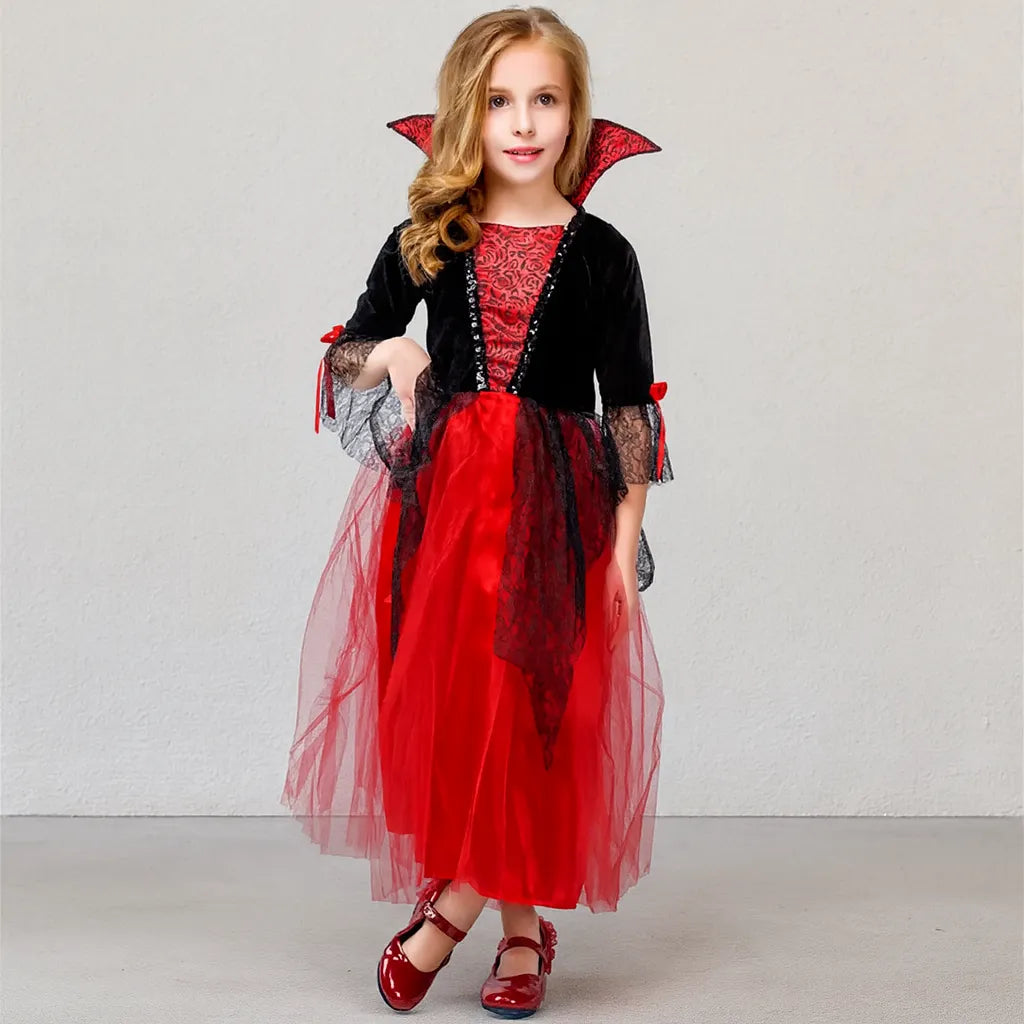 Robe de Vampire Fille à Voile