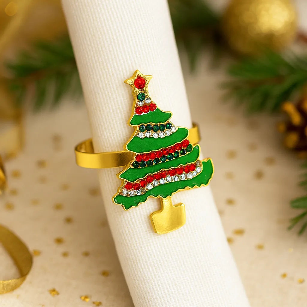 Rond de Serviette Arbre de Noël