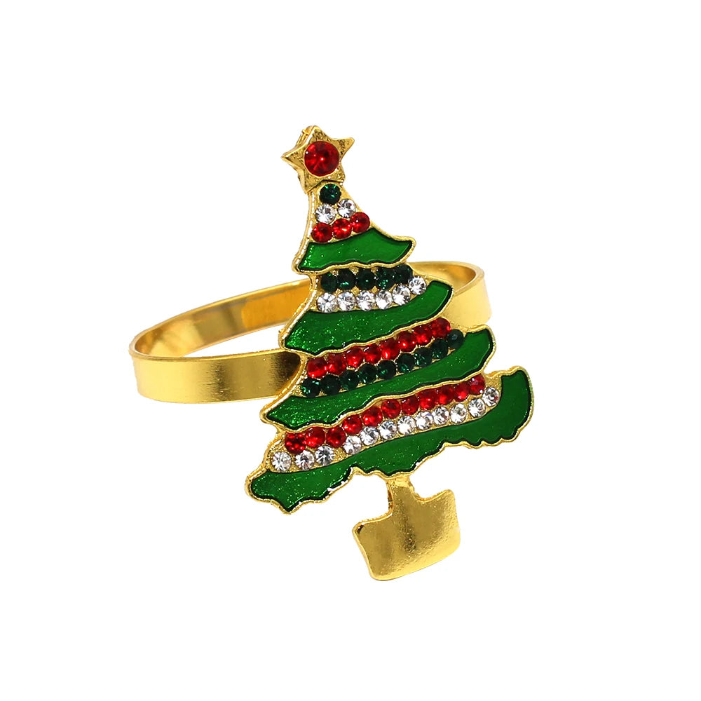 Rond de Serviette Arbre de Noël Stylé