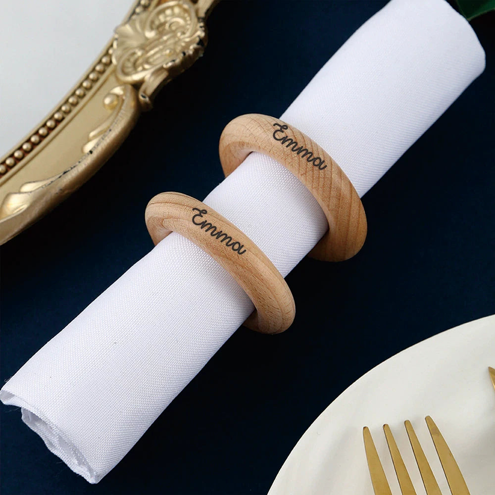 Rond de Serviette Noël Personnalisé de qualité