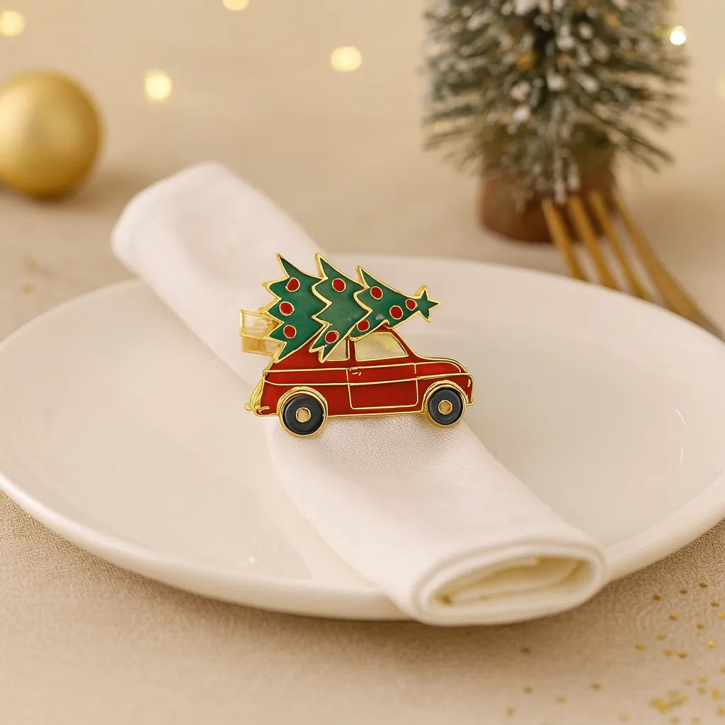Rond de Serviette Voiture Noël