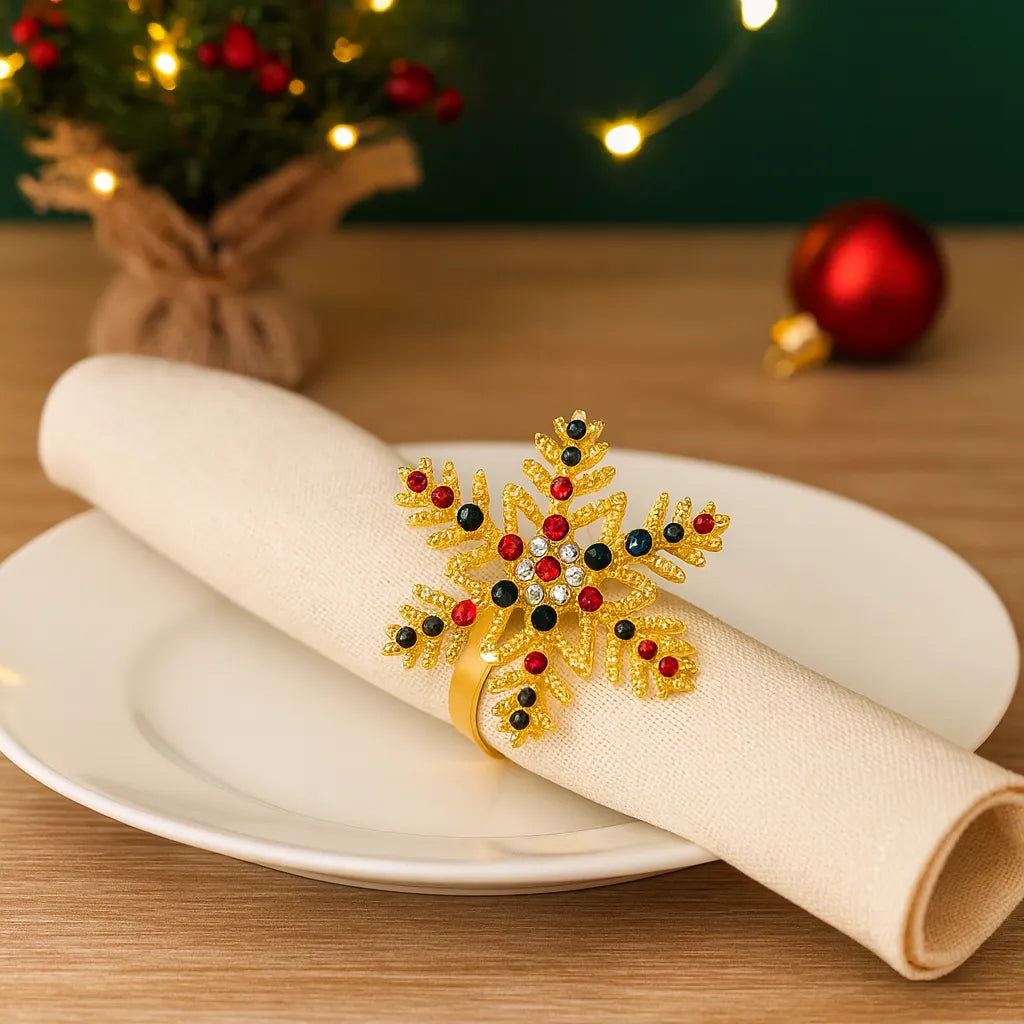 Rond de Serviette de Noël Elégant