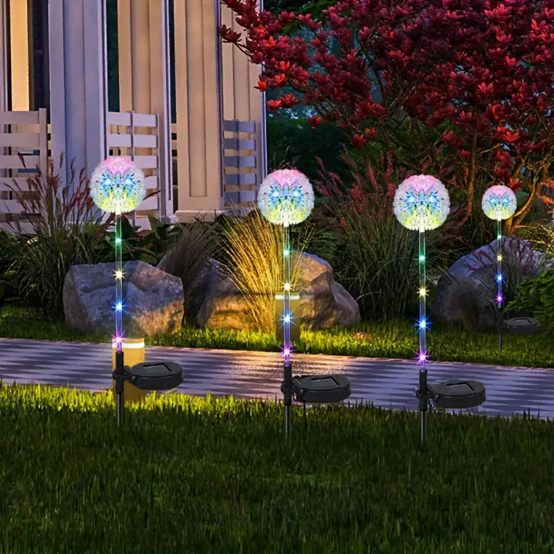 Lampe Solaire Pissenlit Multicolore