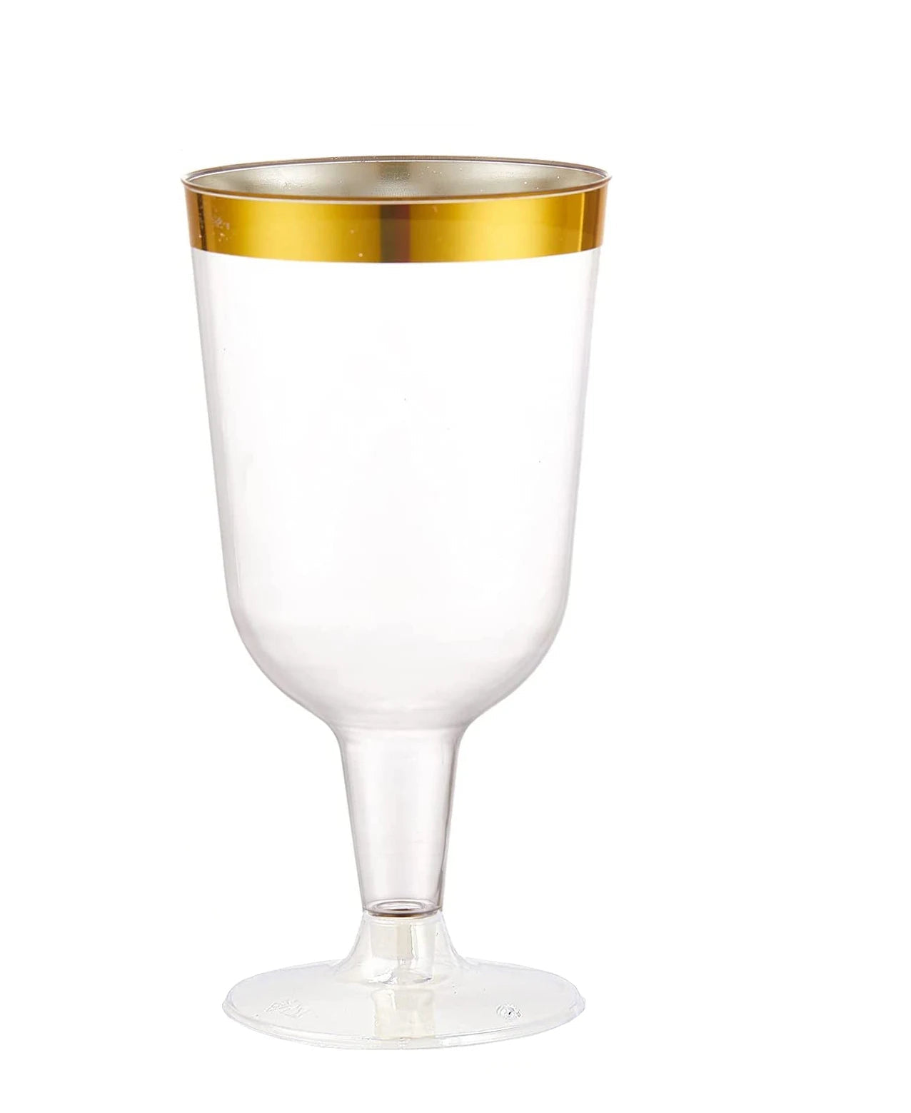 Verre a Vin Jetable Or