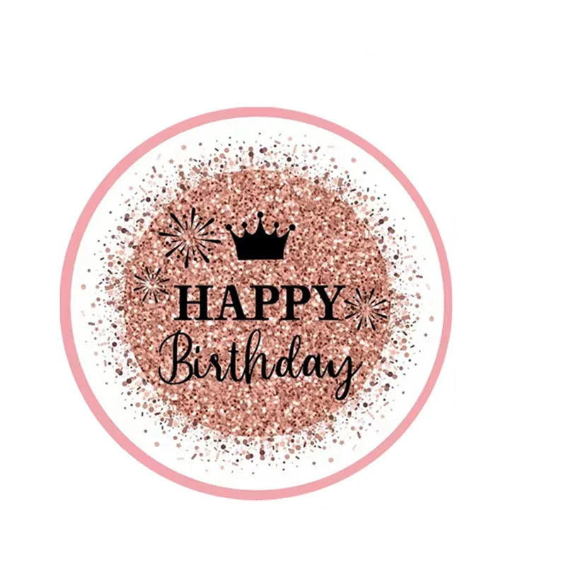 Vaisselle Jetable Anniversaire Rose Gold