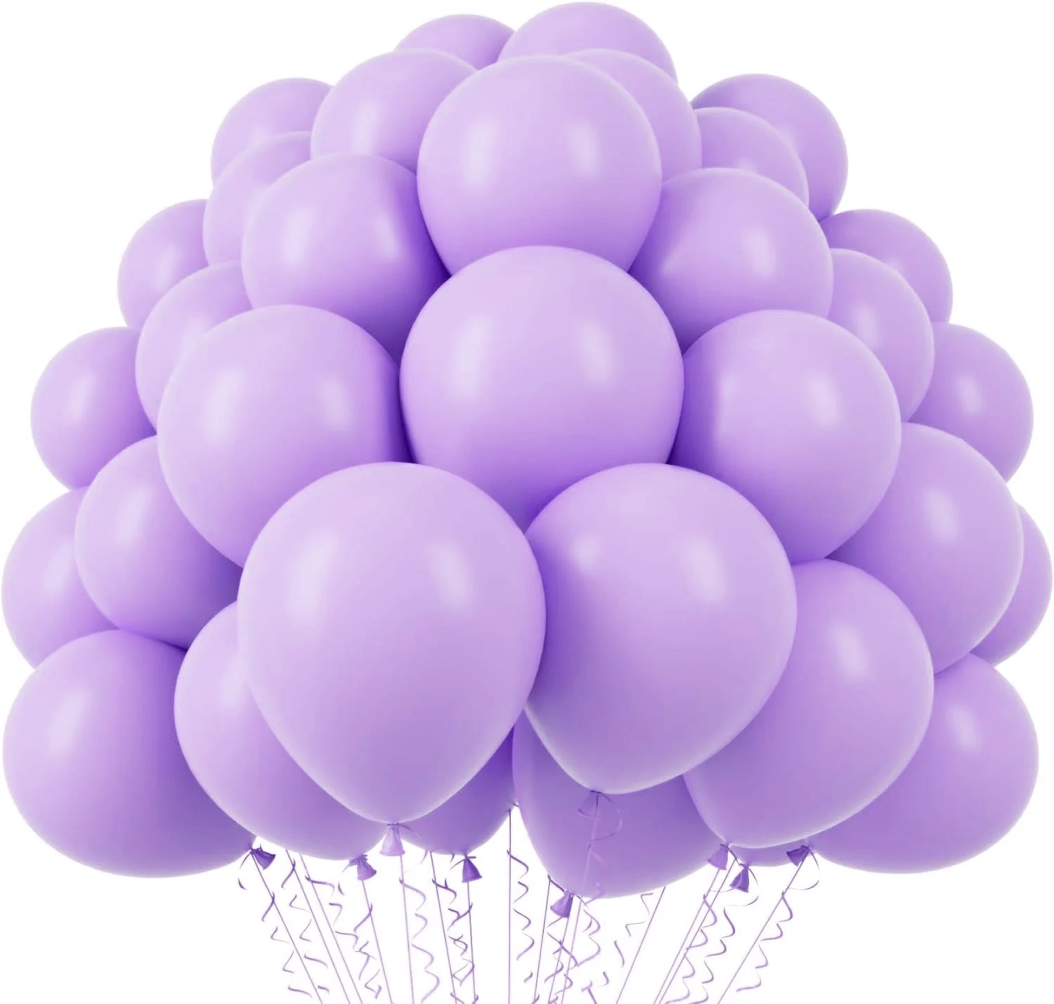 Ballons Anniversaire Violet Pastel