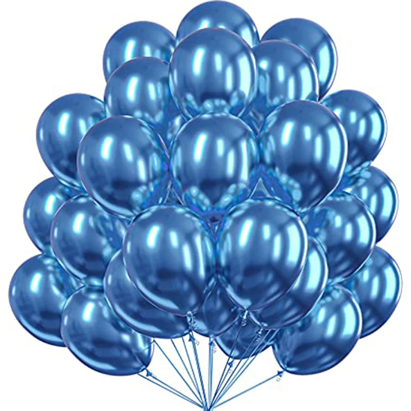 Ballons Anniversaire Métal Bleu