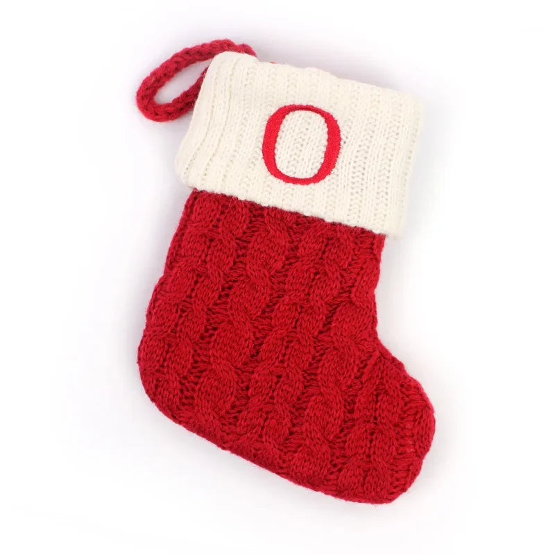 Chaussette de Noël Brodée Lettre