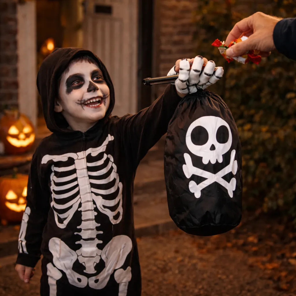 Sac à Bonbons Squelette Halloween