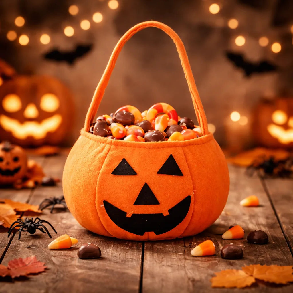 Sac à friandises citrouille