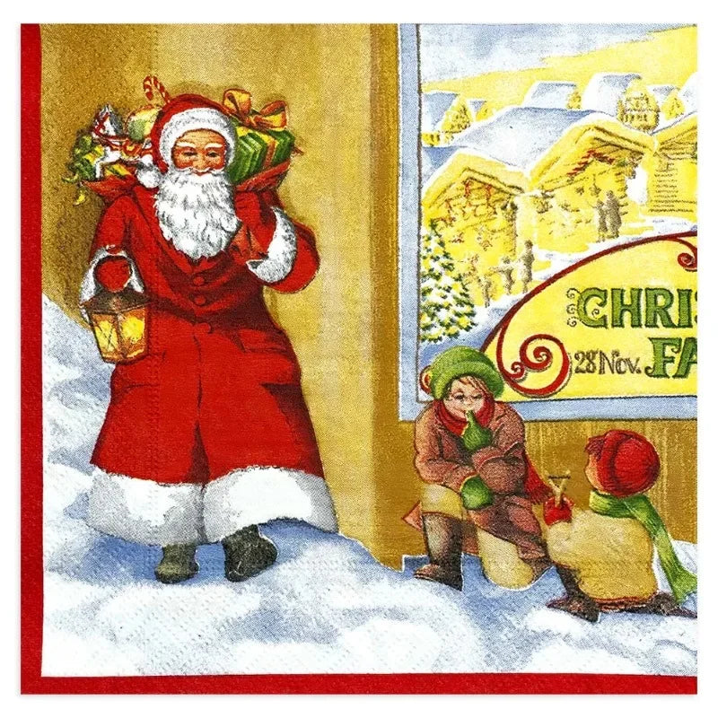 Serviette en Papier Père Noël