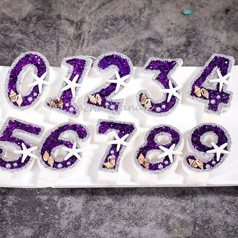 Bougie Anniversaire Violette