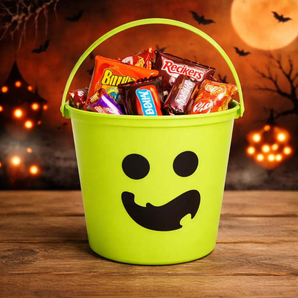 Seau à Bonbons Vert pour Halloween