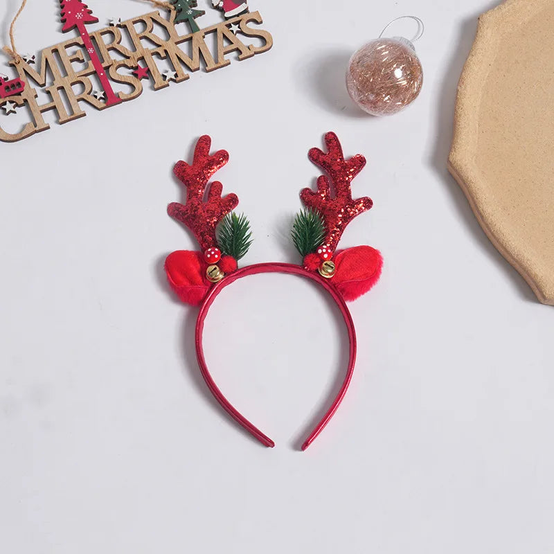 Madein - Serre-tête De Noël Avec Motif Renne à Strass