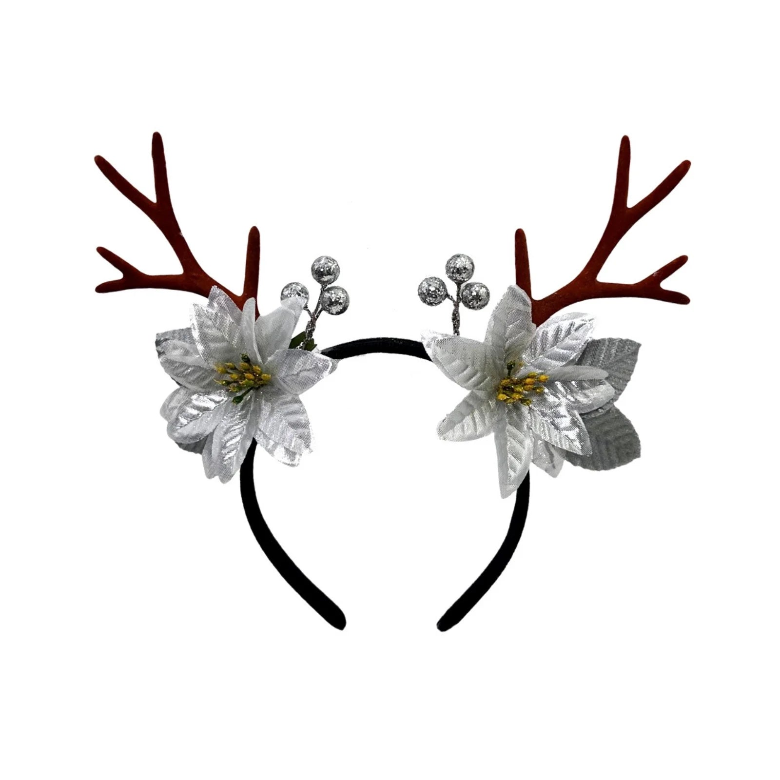 Serre-tête Fleur Argentée