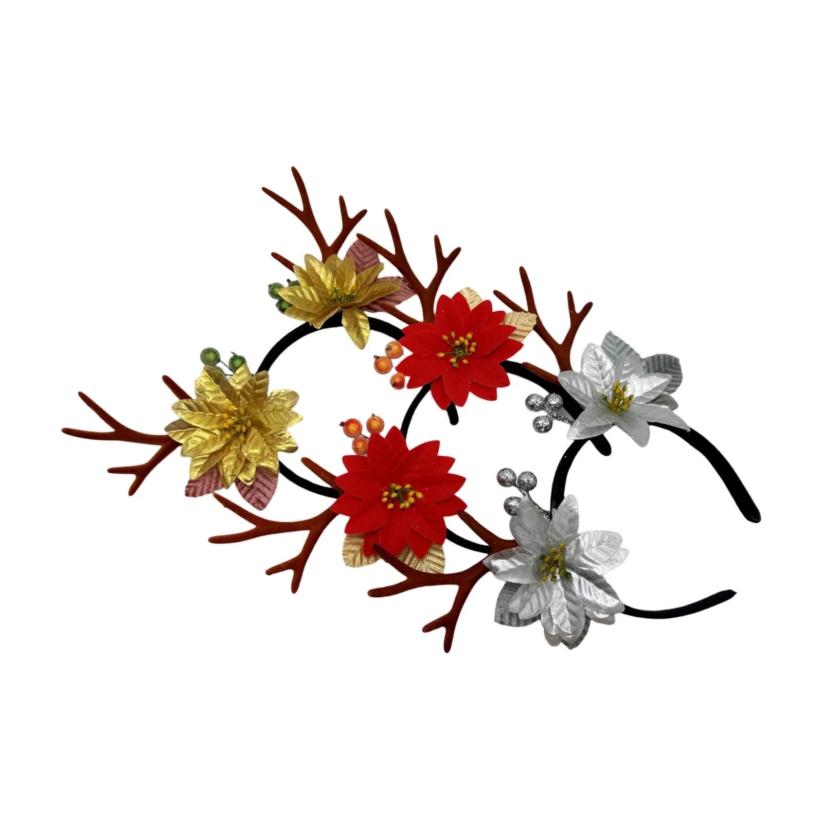 Serre  - tête Fleur Rouge Elégant