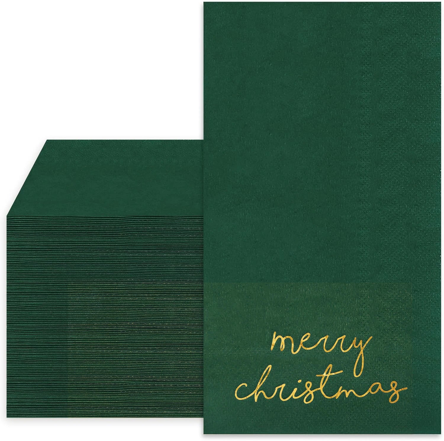 Serviette Papier Noël Epurée Verte