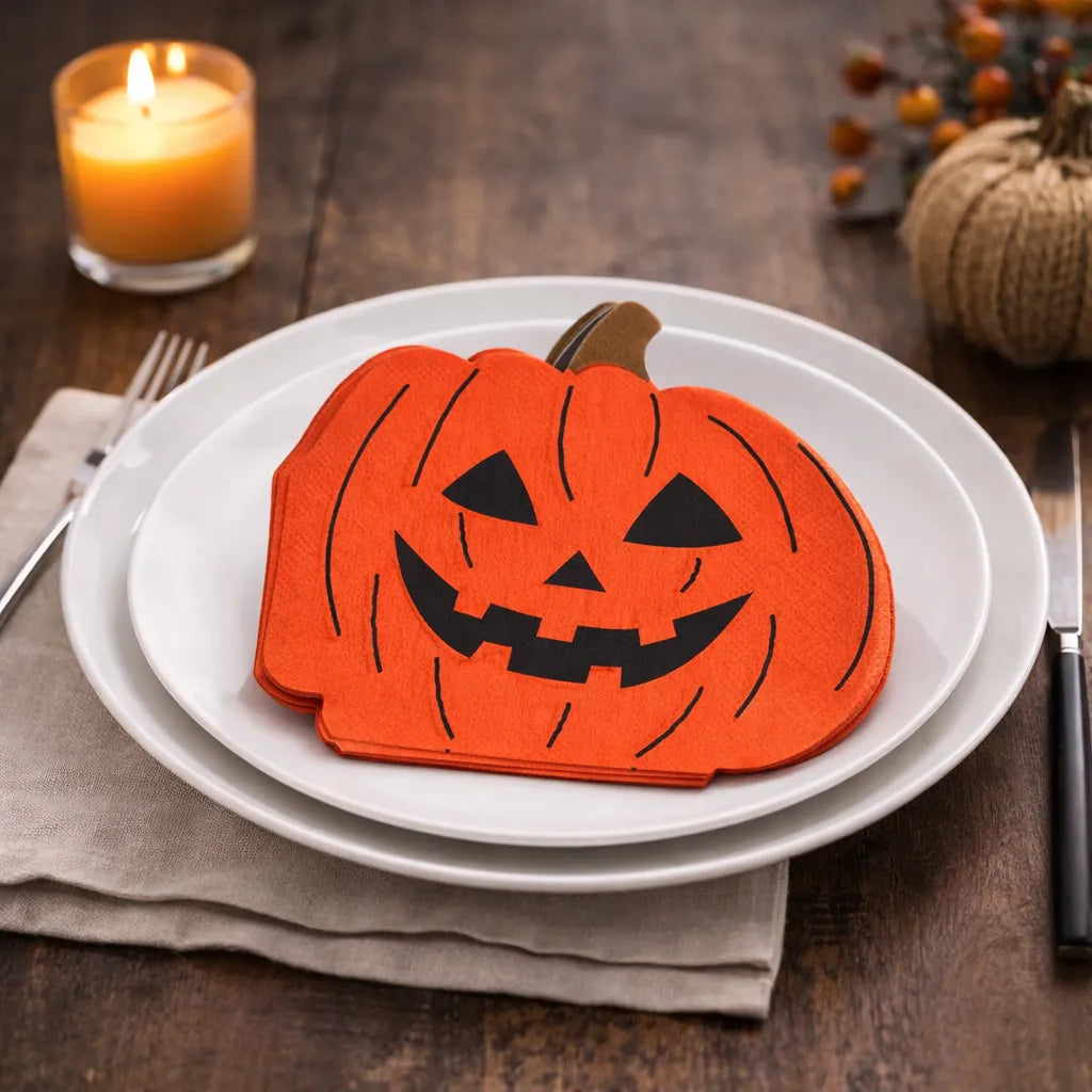 Serviette de Table Citrouille Halloween