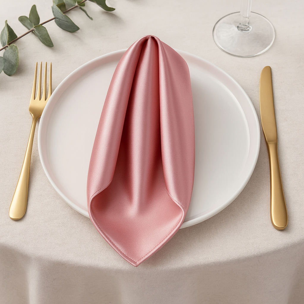 Serviette de Table en Satin