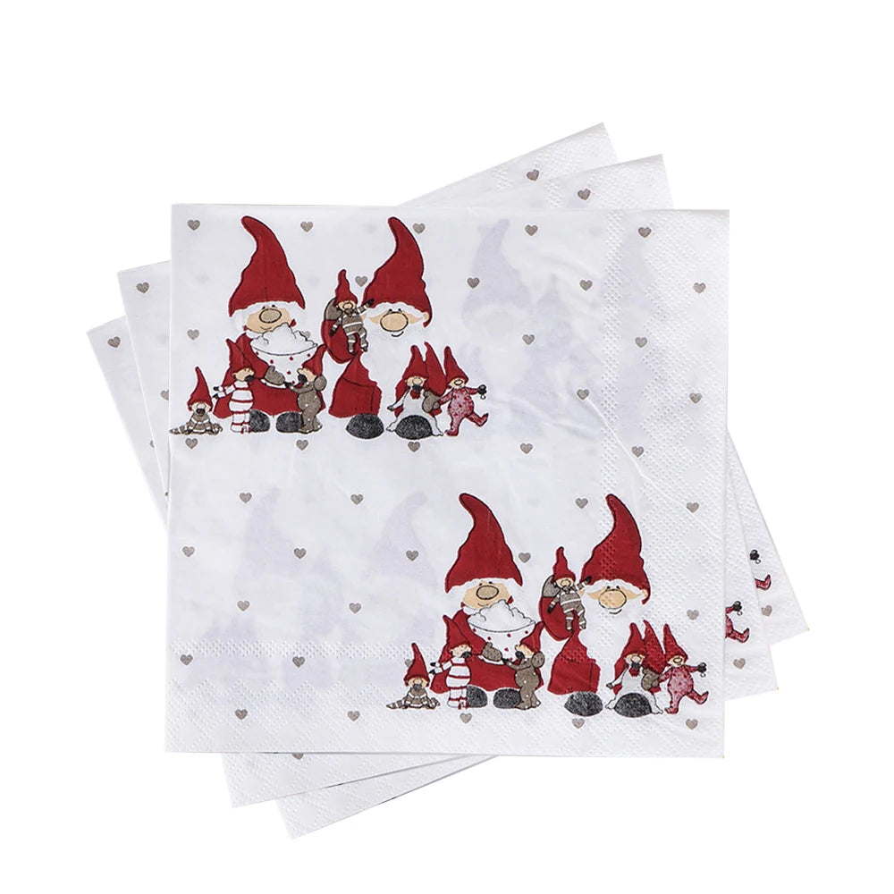 Serviette en Papier Noël Chic Design