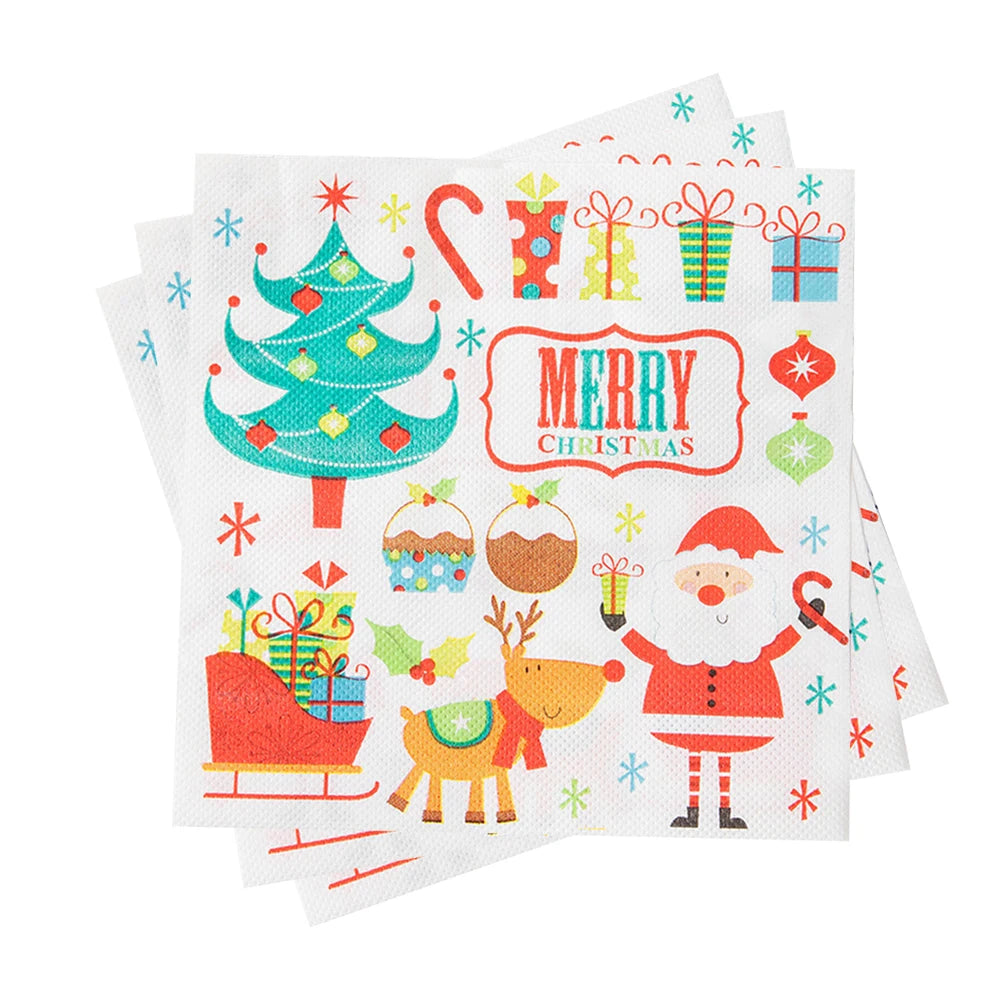 Serviette en Papier Noël Ludique Unique